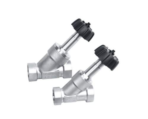 Manual angle seat valves