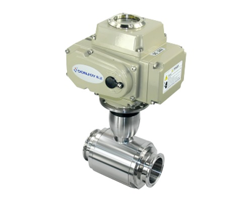 Electric straight ball valve