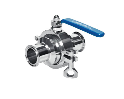 Clamp non-retention ball valve