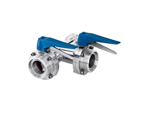 Three way Butterfly Valve