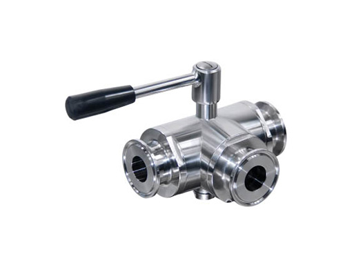 Three way ball valve