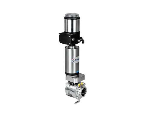 Mixing proof butterfly valve with intrinsic safety explosion-proof controller 