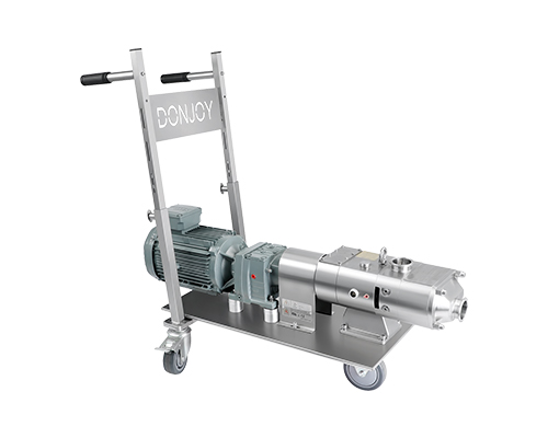 Twin screw pump with Mobile cart and control box
