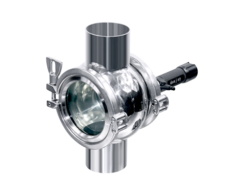 Four way sight glass with Rechargeable light