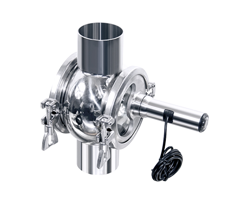 Four way sight glass with Stainless steel light