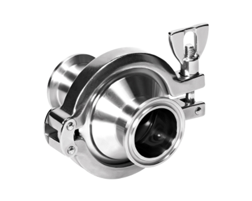 Check valve with clamp end