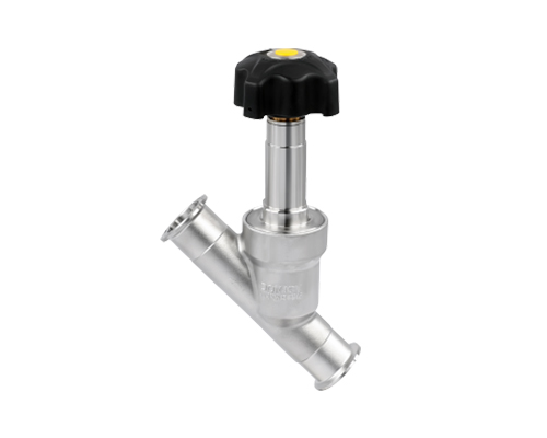Manual angle seat valves