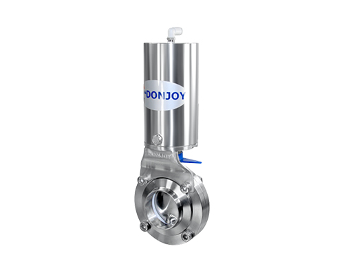 Pneumatic butterfly type ball valve