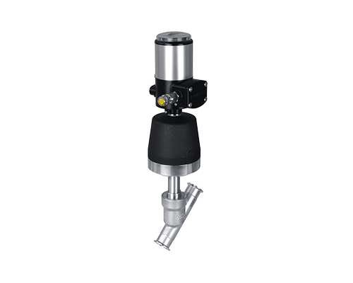 Pneumatic angle seat valves with Positioner